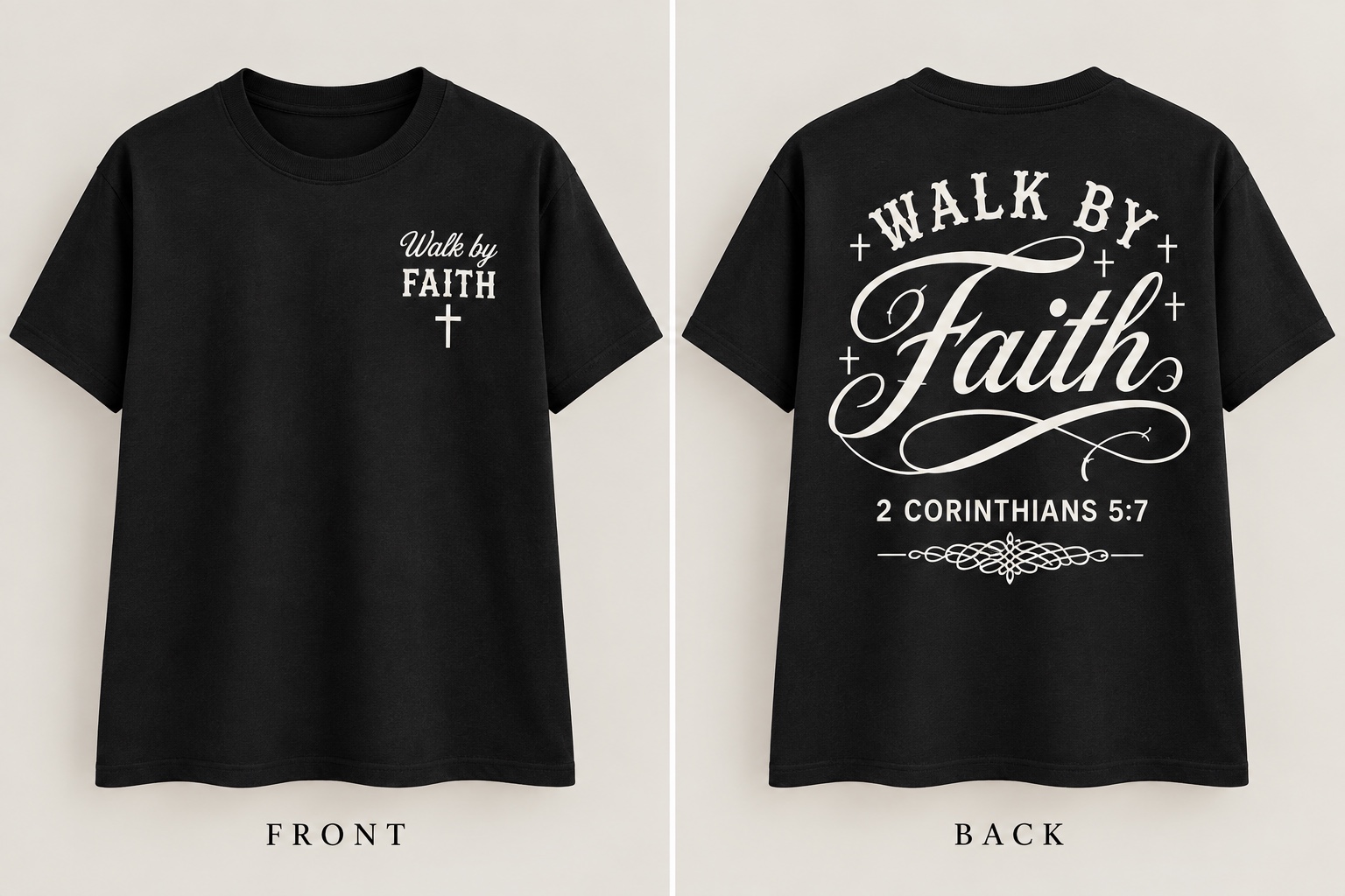 Walk by Faith front and back